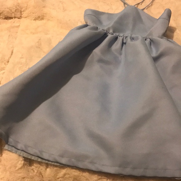 Light blue lace up l'atiste dress - Picture 3 of 5